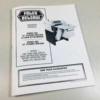 FOLEY BELSAW 984 985 PLANER MOLDER SAW ATTACHMENT OWNERS OPERATORS PARTS MANUAL-01.JPG