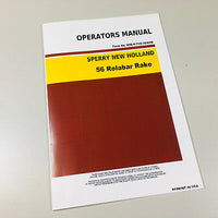 SPERRY NEW HOLLAND 56 ROLABAR RAKE OWNERS OPERATORS MANUAL BOOK MAINTENANCE-01.JPG