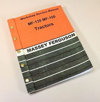 MASSEY FERGUSON MF 150 TRACTOR SERVICE REPAIR SHOP MANUAL TECHNICAL WORKSHOP