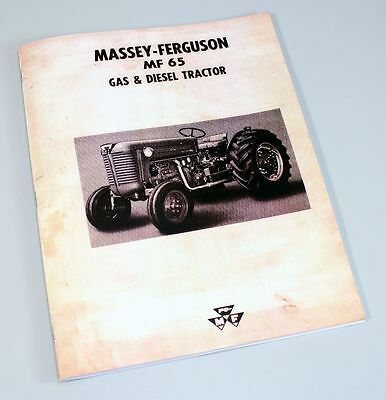 MASSEY FERGUSON MF-65 TRACTOR OWNERS OPERATORS MANUAL MAINTENANCE GAS DIESEL-08.JPG