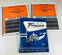 HARRY MASSEY FERGUSON TO-30 TRACTOR SERVICE REPAIR PARTS OPERATORS MANUAL SET