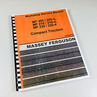 MASSEY FERGUSON MF 220 220-4 TRACTOR SERVICE REPAIR SHOP MANUAL WORKSHOP TECH