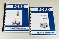 FORD 100 120 125 145 165 195 LAWN GARDEN TRACTOR SERVICE MANUAL PARTS CATALOG