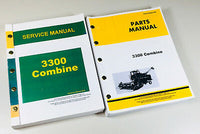 SERVICE MANUAL PARTS CATALOG SET FOR JOHN DEERE 3300 COMBINE SHOP BOOK OVHL SET-01.JPG