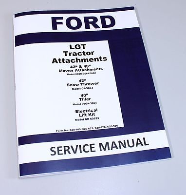 FORD 42_ 48_ MOWER LGT TRACTOR ATTACHMENT SERVICE MANUAL MODEL 09GN-3661_3662-01.JPG