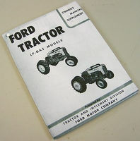 FORD 600 700 800 900 SERIES LP GAS TRACTOR OPERATOR OWNERS MANUAL SUPPLEMENT LPG