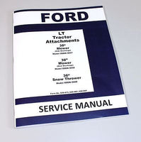 FORD 38" MOWER REAR DISCHARGE LAWN TRACTOR ATTACHMENT SERVICE MANUAL 09GN-3658