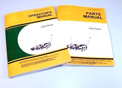 OPERATORS AND PARTS MANUAL FOR JOHN DEERE 1240 PLANTER OWNERS CATALOG SEED PLATE-01.JPG