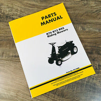 PARTS MANUAL FOR JOHN DEERE R70 R72 R92 RIDING MOWERS CATALOG BOOK ASSEMBLY