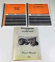 SET MASSEY FERGUSON TO 50 TRACTOR SERVICE OPERATOR PARTS MANUAL OWNERS CATALOG