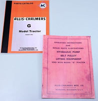 ALLIS CHALMERS G TRACTOR OPERATORS OWNERS PARTS CATALOG MANUAL TECHNICAL REPAIR