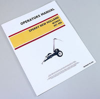 SPERRY NEW HOLLAND 451 456 MOWER OWNERS OPERATORS MANUAL BOOK MAINTENANCE