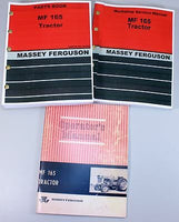SET MASSEY FERGUSON 165 TRACTOR SERVICE REPAIR OWNERS OPERATORS PARTS MANUALS-01.JPG