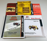 FORD NAA 1953-1959 TRACTOR SERVICE PARTS OPERATORS MANUAL SHOP REPAIR SET