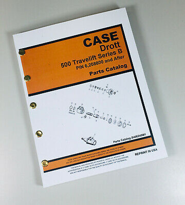 DROTT CASE 500 TRAVELIFT SERIES B PIN 6207800 PARTS MANUAL CATALOG EXPLODED VIEW-01.JPG