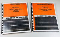 HARRY MASSEY FERGUSON TO-30 TO-20 TE-20 TRACTOR SERVICE REPAIR PARTS MANUAL BOOK