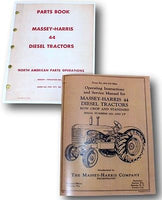 MASSEY HARRIS 44 DIESEL TRACTOR ROW CROP STANDARD OWNERS OPERATORS PARTS MANUAL