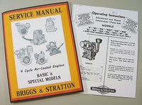 Briggs Stratton Bhr Bl Blp Engine Service Repair Operator Operating Parts Manual