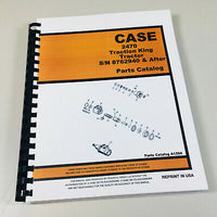 CASE 2470 TRACTOR PARTS MANUAL CATALOG S/N 8762940 & AFTER