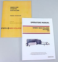 SET SPERRY NEW HOLLAND 315 HAYLINER BALER OWNERS OPERATORS PARTS MANUAL CATALOG