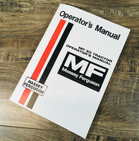 MASSEY FERGUSON 30 MF30 TRACTOR OPERATORS MANUAL OWNERS MAINTENANCE INSTRUCTION