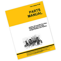 PARTS MANUAL FOR JOHN DEERE AG200 200 850 PLANTERS BEDDERS CATALOG SEED GRAIN