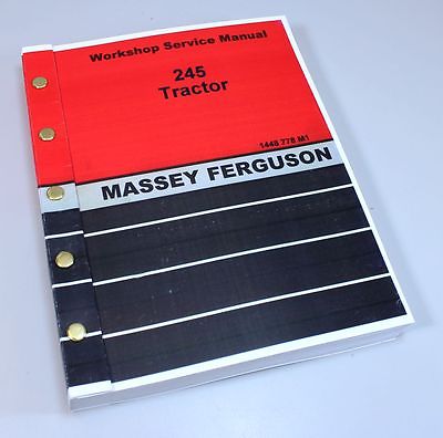 MASSEY FERGUSON MF 245 TRACTOR SERVICE REPAIR MANUAL TECHNICAL SHOP BOOK-01.JPG