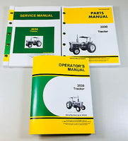 SERVICE PARTS OPERATORS MANUAL SET FOR JOHN DEERE 2030 TRACTOR SN/UP to 187301