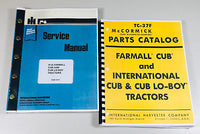 FARMALL CUB INTERNATIONAL CUB LO BOY TRACTOR SERVICE MANUAL PARTS CATALOG SET