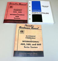 SET INTERNATIONAL FARMALL 560 TRACTOR OPERATOR PARTS PREVENTIVE MANUAL CATALOG-01.JPG