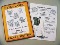Briggs Stratton Zzp Zzr Engine Service Repair Operator Operating Part Manual