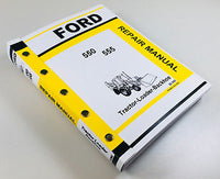 FORD 550 555 TRACTOR LOADER BACKHOE SERVICE REPAIR MANUAL TECHNICAL SHOP BOOK