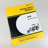 OPERATORS MANUAL FOR JOHN DEERE JD410 BACKHOE LOADER OWNERS 410 TRACTOR-01.JPG