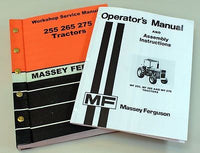 MASSEY FERGUSON MF 255 265 275 TRACTOR OPERATORS OWNERS SERVICE REPAIR MANUAL