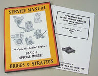 BRIGGS STRATTON 5S 5 SERVICE REPAIR OWNER OPERATOR OPERATING PART MANUAL