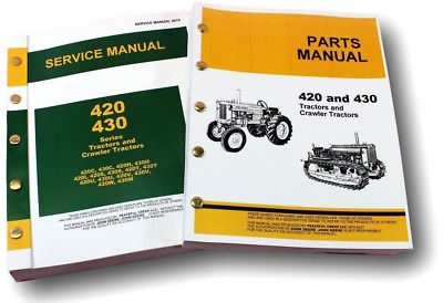SERVICE MANUAL SET FOR JOHN DEERE 420 TRACTOR PARTS CATALOG REPAIR SHOP BOOK-01.JPG