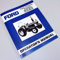 FORD 2610 3610 4110 4610 TRACTOR OWNERS OPERATORS MANUAL MAINTENANCE
