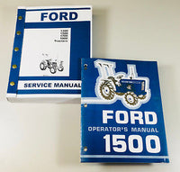 SET FORD 1500 TRACTOR SERVICE OPERATOR MANUALS TECHNICAL REPAIR MAINTENANCE SHOP