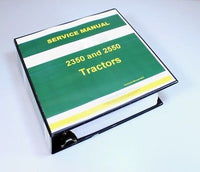 SERVICE MANUAL FOR JOHN DEERE 2350 2550 TRACTOR REPAIR TECHNICAL SHOP BOOK
