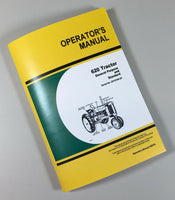 OPERATORS MANUAL for JOHN DEERE 620 TRACTOR GP STANDARD OWNERS BOOK Sn 6213100up