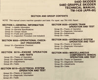 OPERATIONS AND TESTING SERVICE MANUAL FOR JOHN DEERE 540D 548D GRAPPLE SKIDDER