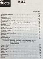 Ford 4 Cylinder 134 172 192 Gasoline Engine & Power Unit Parts Manual Catalog