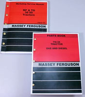 Lot Massey Ferguson To-35 Tractor Parts Book Service Repair Shop Manual Workshop