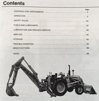 Operators Manual For John Deere Jd 500A Tractor Backhoe Loader Owners Book