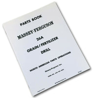 MASSEY FERGUSON 26A GRAIN FERTILIZER DRILL PARTS MANUAL CATALOG BOOK SCHEMATIC