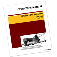 New Holland 425 430 Hayliner Baler Operators Service Manual Owners Wire Twine
