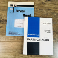 INTERNATIONAL C200 4 CYL.GAS ENGINE SERVICE PARTS MANUAL SET FOR 544 574 TRACTOR