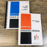 International 250 Series B 250B Crawler Loader Parts Operators Manual Set Owners