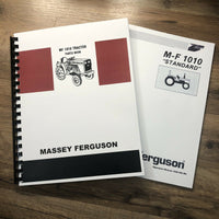 SET MASSEY FERGUSON 1010 STANDARD TRACTOR OPERATORS MANUAL PARTS CATALOG OWNERS