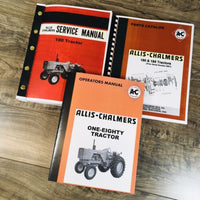 Allis Chalmers 180 Tractor Service Manual Parts Operators Owners S/N 0-8001